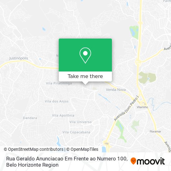 Rua Geraldo Anunciacao Em Frente ao Numero 100 map