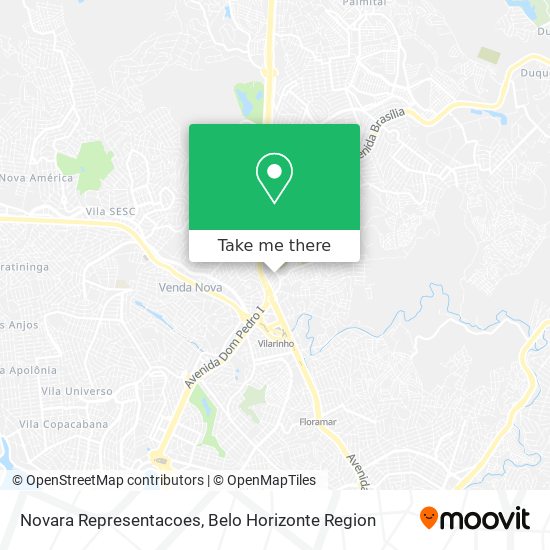 Novara Representacoes map