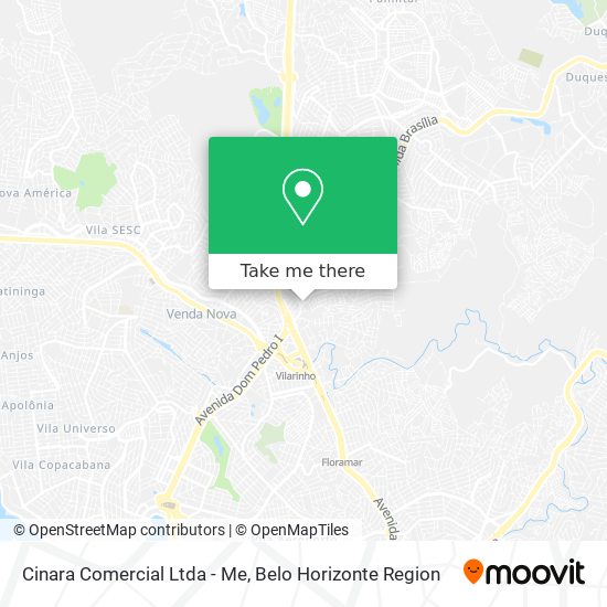 Mapa Cinara Comercial Ltda - Me