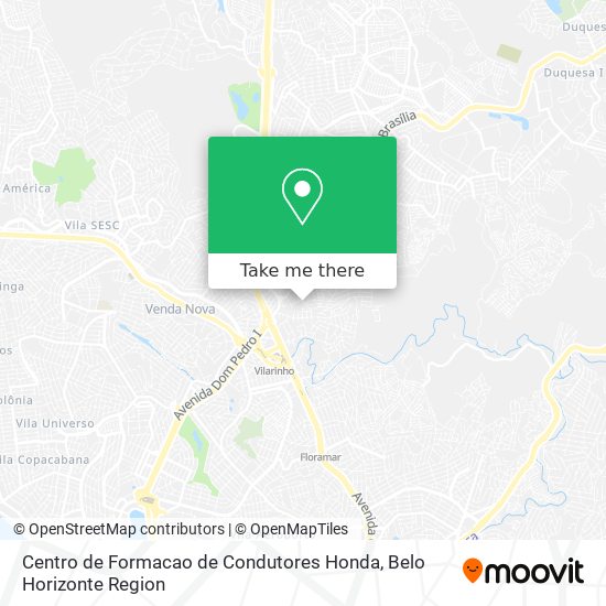 Centro de Formacao de Condutores Honda map
