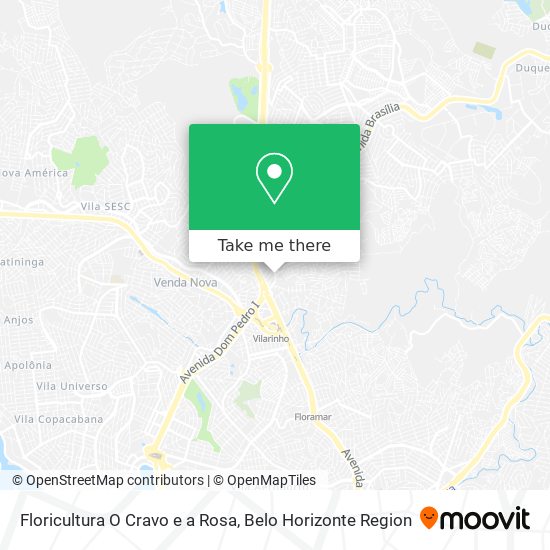 Floricultura O Cravo e a Rosa map