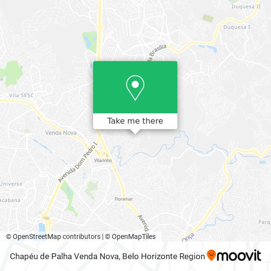 Chapéu de Palha Venda Nova map