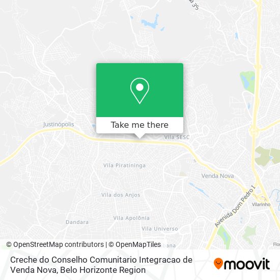 Creche do Conselho Comunitario Integracao de Venda Nova map