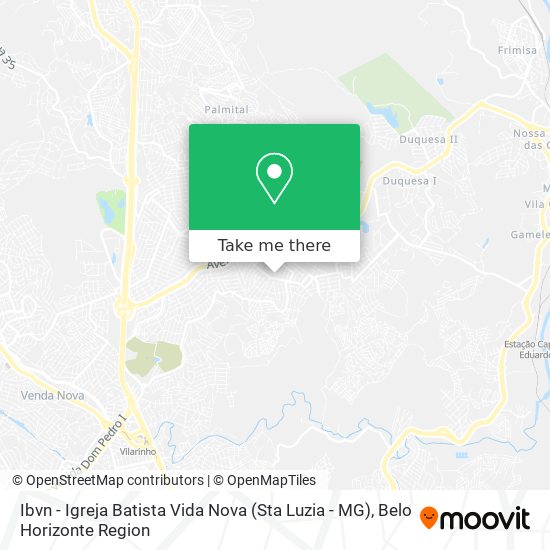 Ibvn - Igreja Batista Vida Nova (Sta Luzia - MG) map