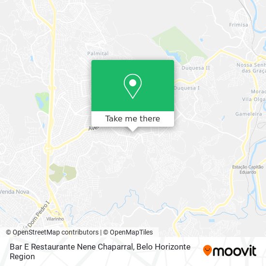 Bar E Restaurante Nene Chaparral map