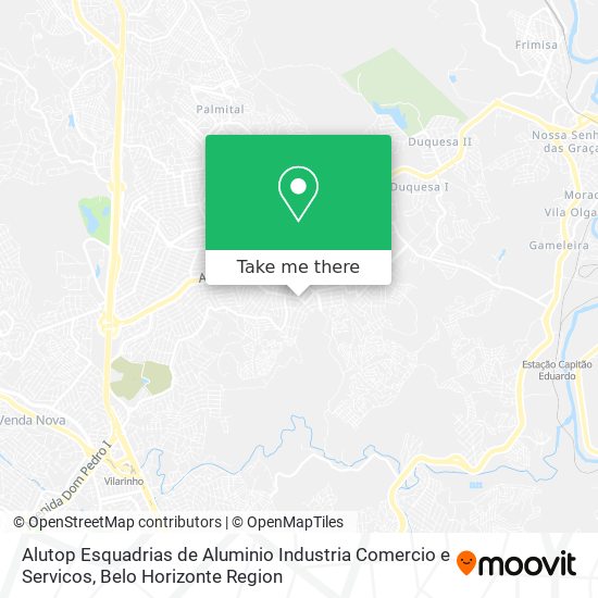 Alutop Esquadrias de Aluminio Industria Comercio e Servicos map