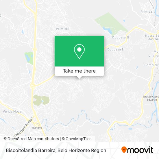 Biscoitolandia Barreira map