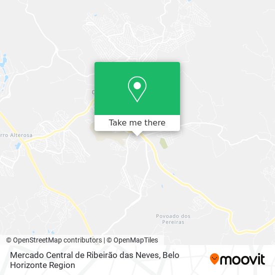 Mercado Central de Ribeirão das Neves map