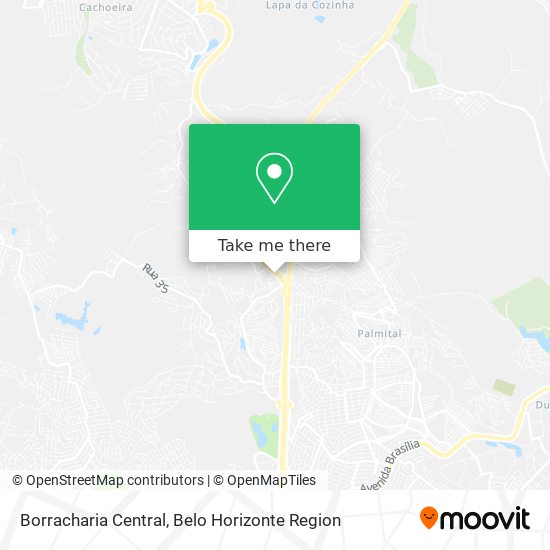 Borracharia Central map