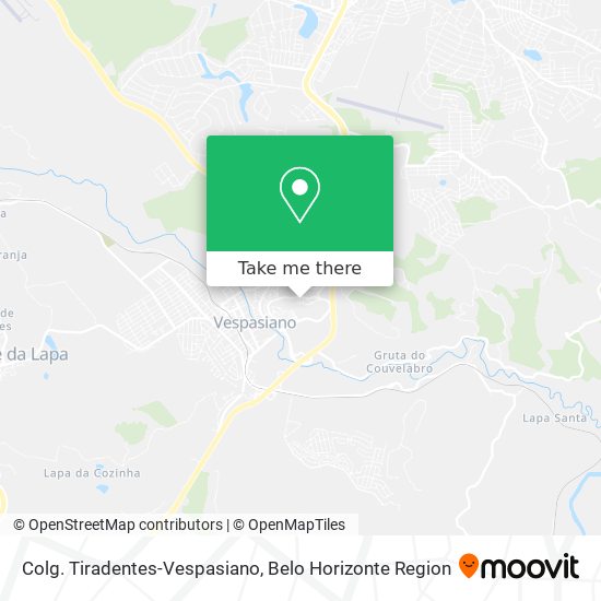 Colg. Tiradentes-Vespasiano map