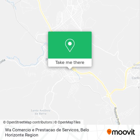 Wa Comercio e Prestacao de Servicos map