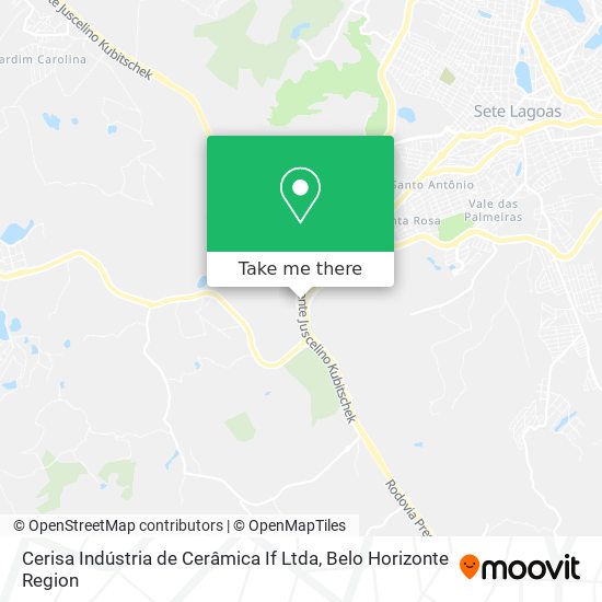 Cerisa Indústria de Cerâmica If Ltda map