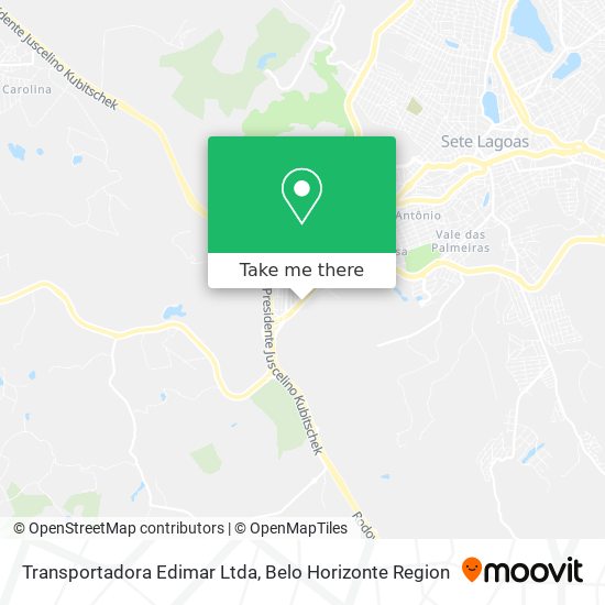 Transportadora Edimar Ltda map