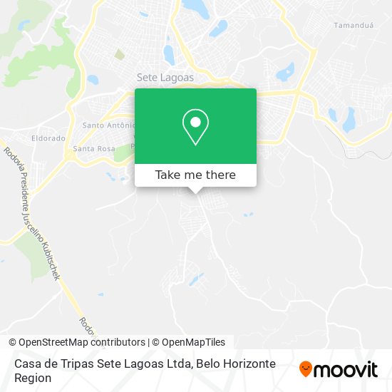 Casa de Tripas Sete Lagoas Ltda map