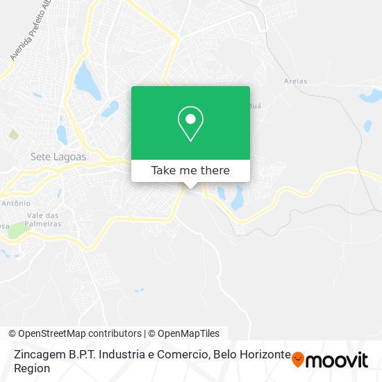 Zincagem B.P.T. Industria e Comercio map