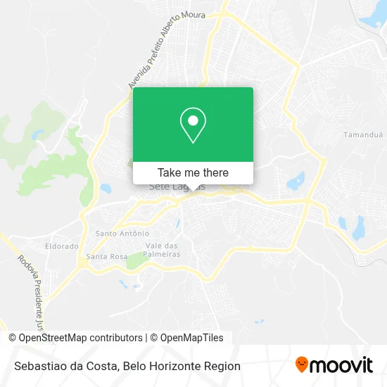 Sebastiao da Costa map