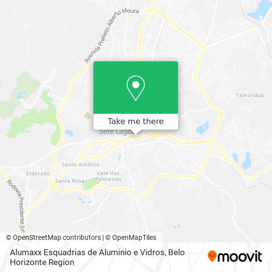 Alumaxx Esquadrias de Aluminio e Vidros map