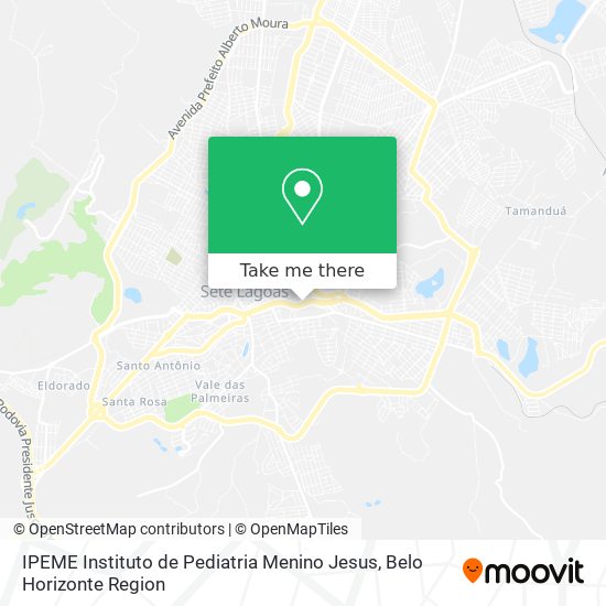 IPEME Instituto de Pediatria Menino Jesus map