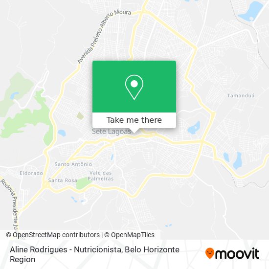 Aline Rodrigues - Nutricionista map