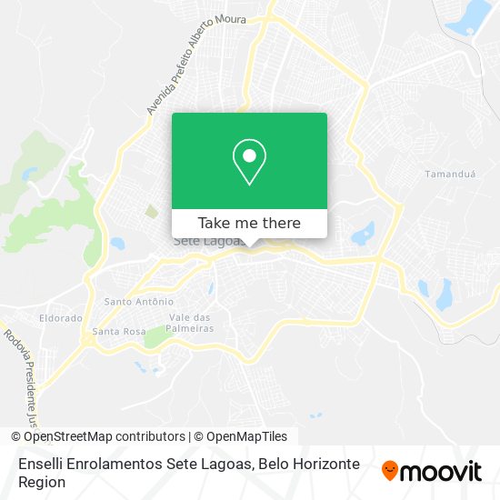 Enselli Enrolamentos Sete Lagoas map