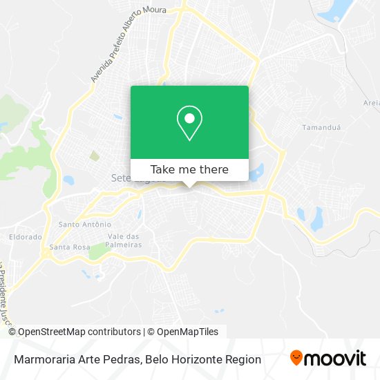 Marmoraria Arte Pedras map