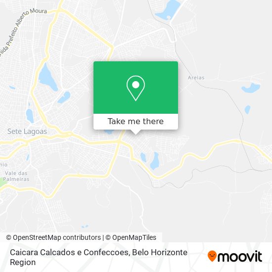 Caicara Calcados e Confeccoes map