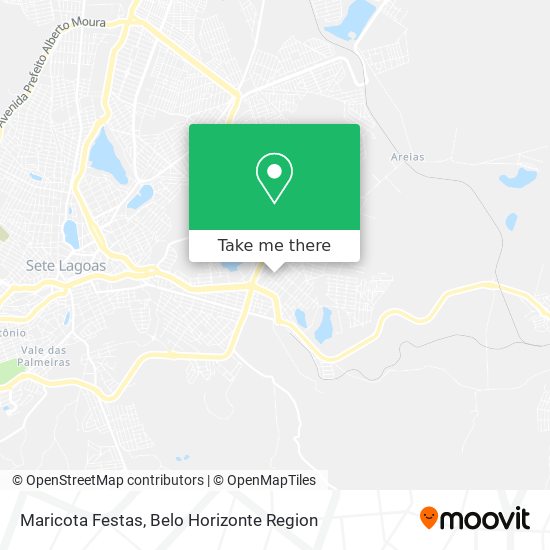 Maricota Festas map