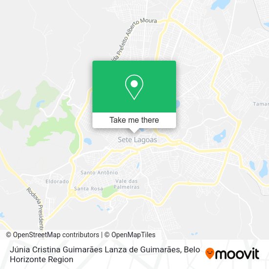 Júnia Cristina Guimarães Lanza de Guimarães map