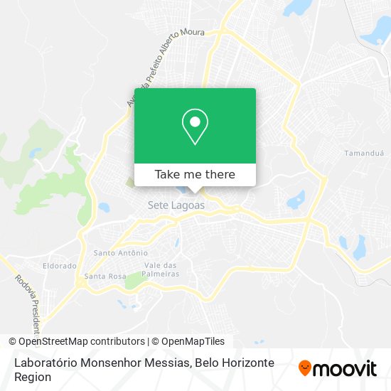 Laboratório Monsenhor Messias map