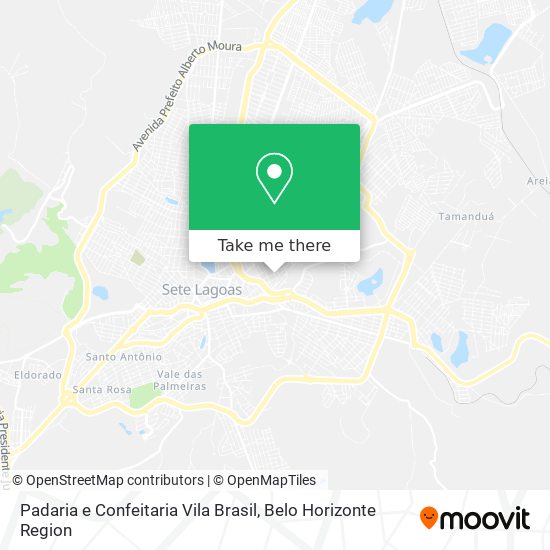 Padaria e Confeitaria Vila Brasil map