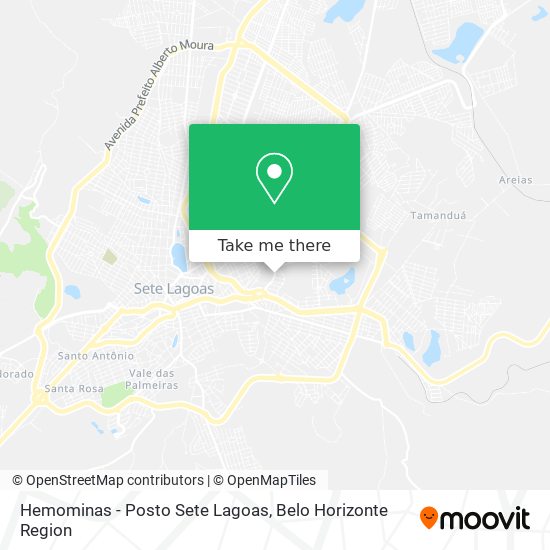Hemominas - Posto Sete Lagoas map