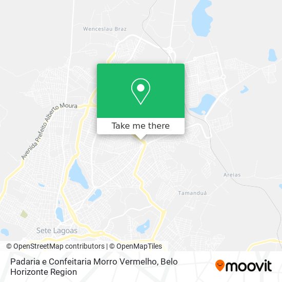 Padaria e Confeitaria Morro Vermelho map