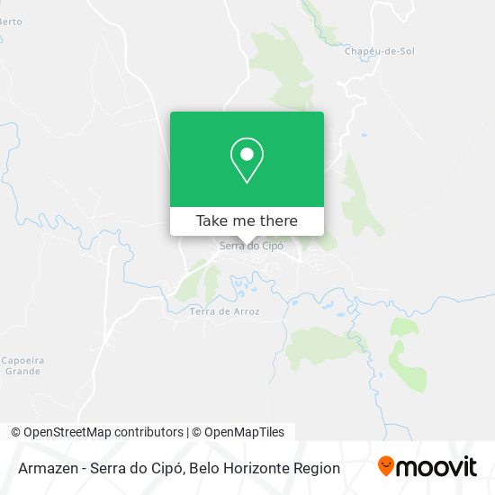 Armazen - Serra do Cipó map