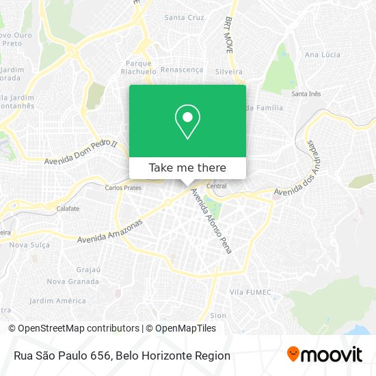 Mapa Rua São Paulo 656