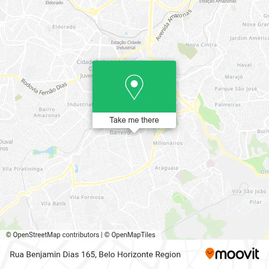 Rua Benjamin Dias 165 map