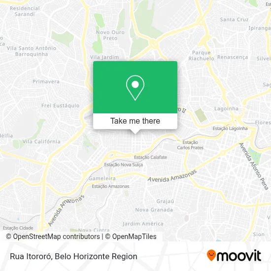 Rua Itororó map