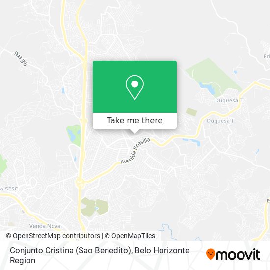 Conjunto Cristina (Sao Benedito) map
