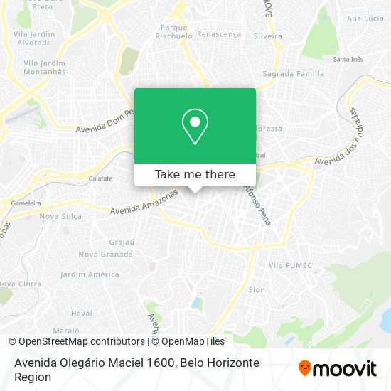 Mapa Avenida Olegário Maciel 1600