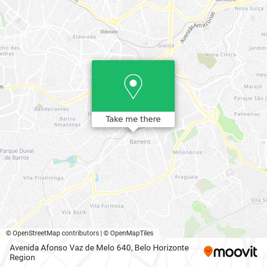 Avenida Afonso Vaz de Melo 640 map