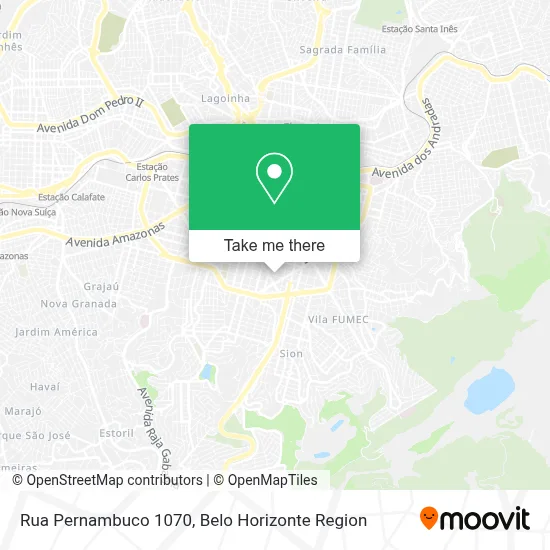 Rua Pernambuco 1070 map