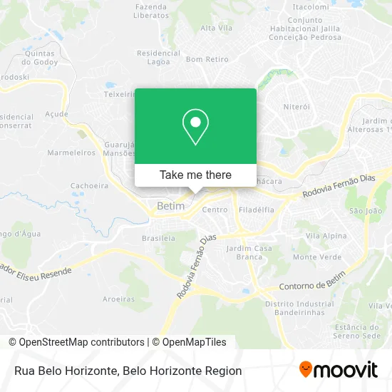 Rua Belo Horizonte map