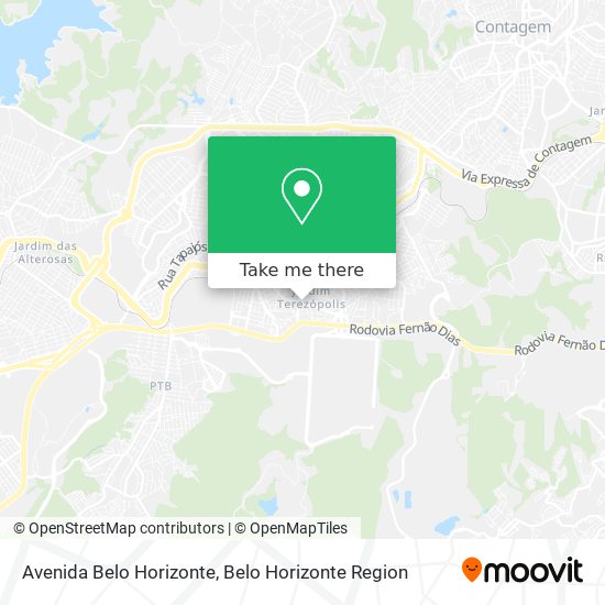 Avenida Belo Horizonte map