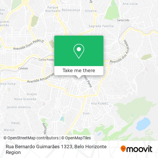 Rua Bernardo Guimarães 1323 map