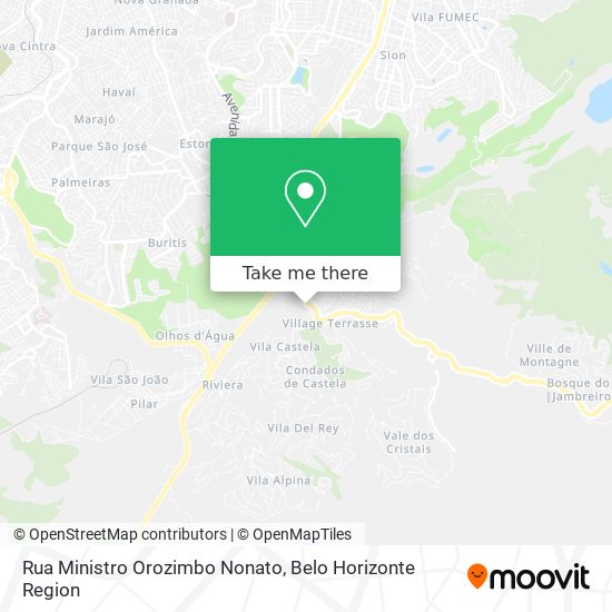Rua Ministro Orozimbo Nonato map