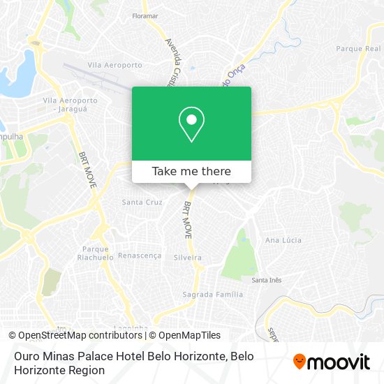 Ouro Minas Palace Hotel Belo Horizonte map
