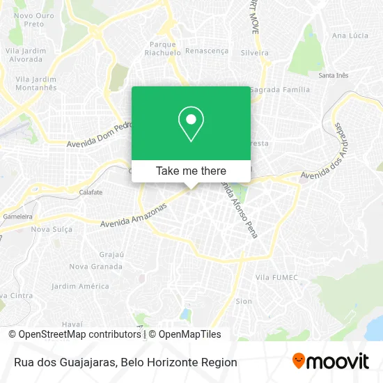 Rua dos Guajajaras map