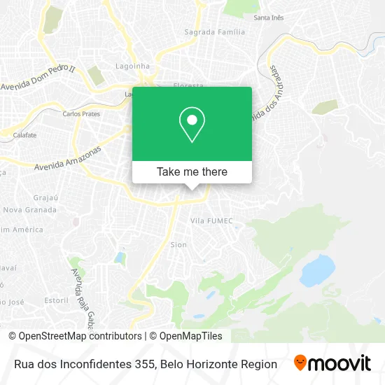 Rua dos Inconfidentes 355 map