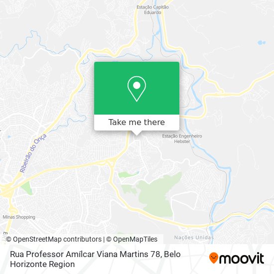 Mapa Rua Professor Amílcar Viana Martins 78