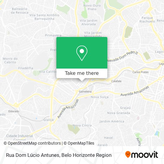 Mapa Rua Dom Lúcio Antunes