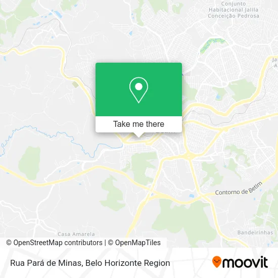 Rua Pará de Minas map